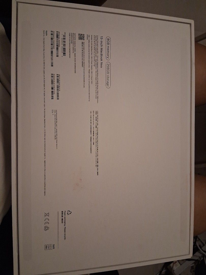 MacBook neo吉盒 （分類：其他）位於 Hong Kong。 由 blkw83 提交（商品編號 1446477231，圖片 2）。簡介： empty box of MacBook neo。