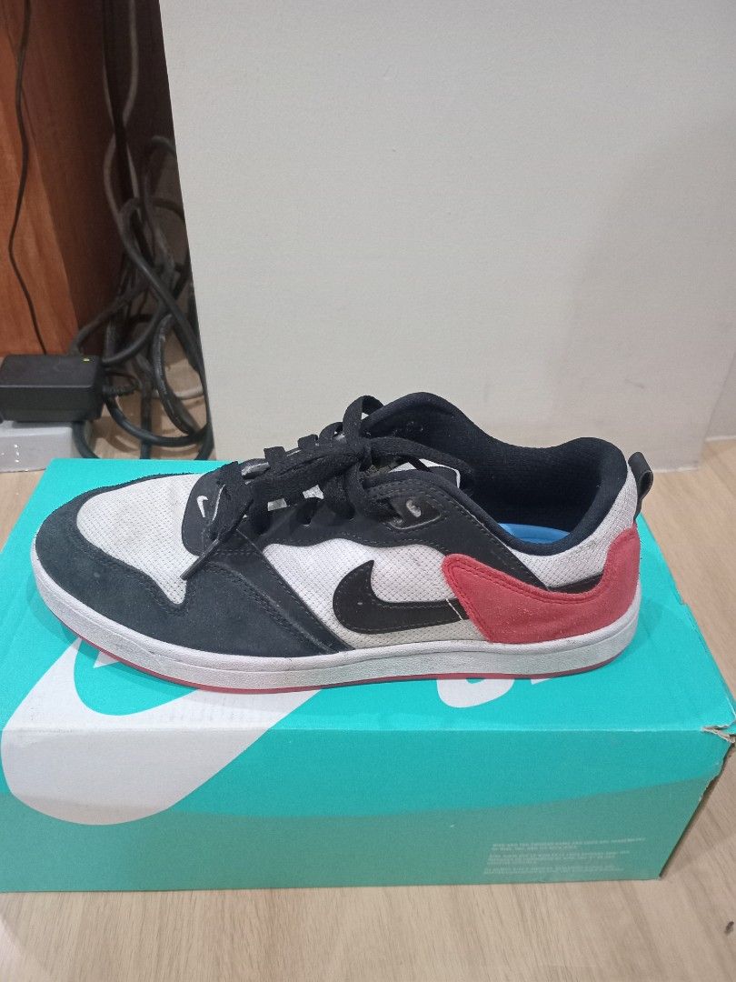 Nike SB Dunk Low Pro Sneakers (Category: Sneakers) located in Bacoor. Submitted by happydolphin.239038 (Listing ID 1446348694, Image 2). Description: - Nike SB Dunk Low Pro sneakers - Classic Black, White, and Red colorway - Iconic skate shoe design - Includes original box - Ideal for everyday wear and skating.