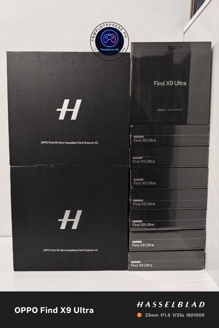 OPPO Find X9 Ultra Global Variant (Category: OPPO) located in Pasay City. Submitted by playxpressph (Listing ID 1446521294, Image 1). Description: OPPO Find X9 Ultra Global Variant Restock (Tundra Umber Black and Canyon Orange) 12+512GB - 89,990 (On hand) 16+1TB - 104,990 (Sold Out) Canyon Orange 12+512GB - 92,990 (On hand) 16+1TB - 107,990 (On hand) Tundra Umber (Black) OPPO Find X9 Ultra Hasselblad Earth Explorer Kit Black - ₱ 30,000 UnLimited 
