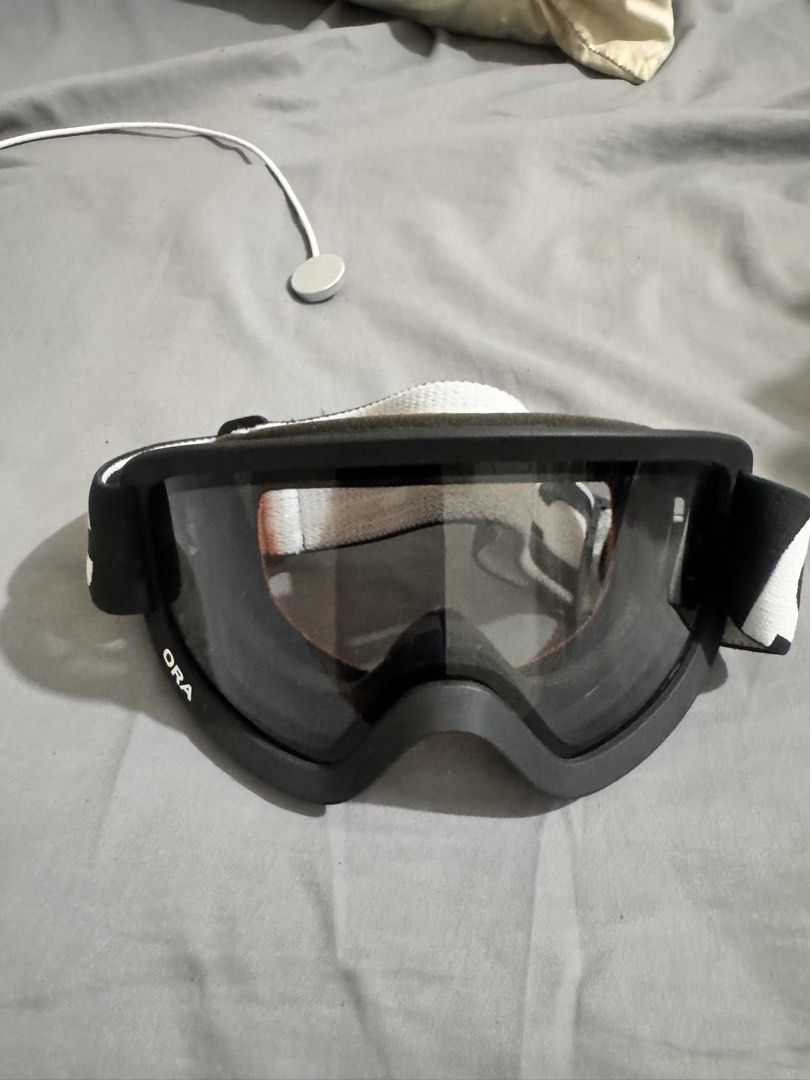 ORA Ski Goggles with POC Strap (Category: Bicycles) located in Rizal. Submitted by bettersellthatstuff (Listing ID 1446433618, Image 1). Description: - ORA goggles - Includes POC branded strap - Tinted lens - Comfortable foam padding - Adjustable strap Good as new.