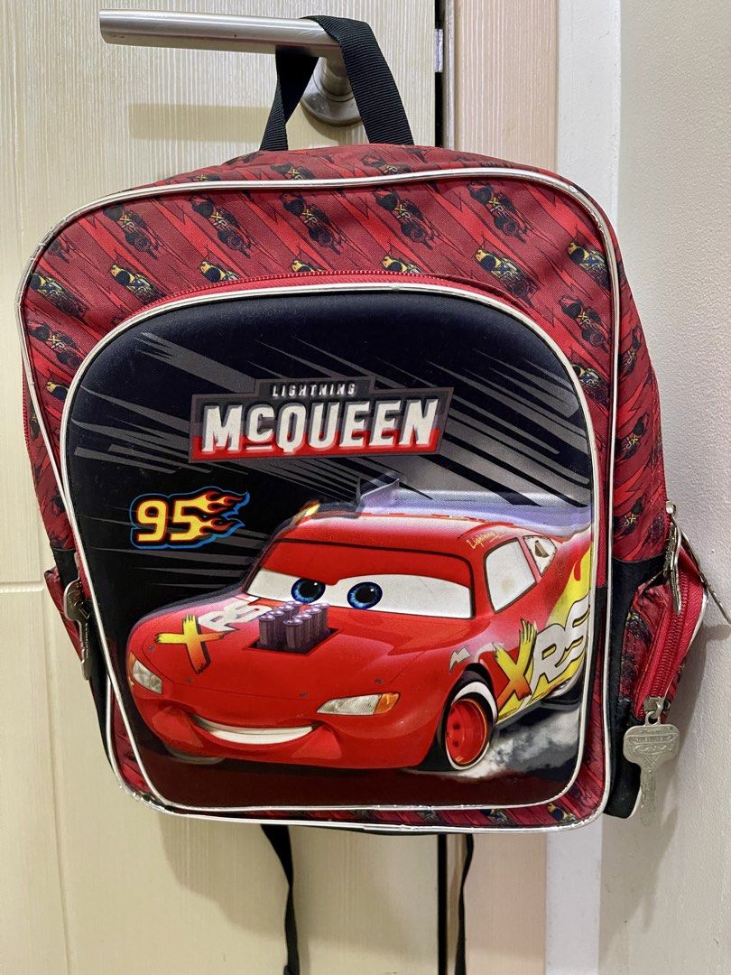 Original Mcqueen Backpack (Category: Backpacks) located in Quezon City. Submitted by MsCLM (Listing ID 1446493714, Image 2). Description: This is original bought 3,599 in SM This is seldom used by my Son can pass as new actually, and selling low. Rfs: My outgrow this. .