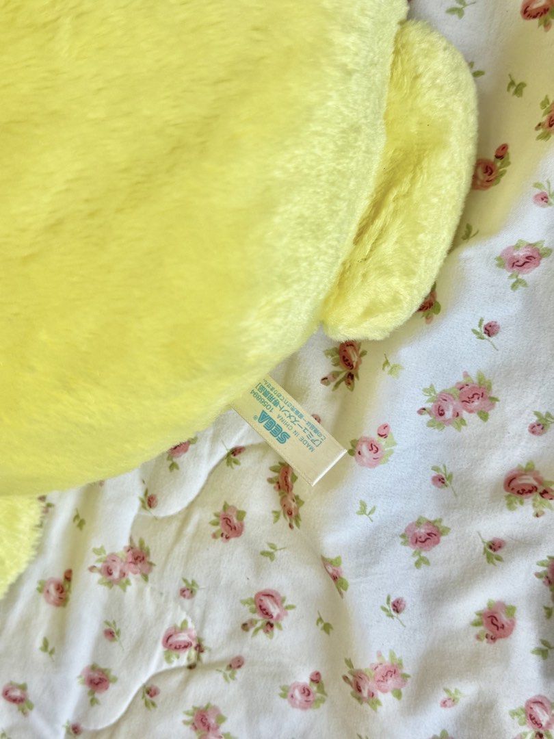 Sanrio Pompompurin Plush Toy SEGA (Category: Plushies & Soft Toys) located in Manila. Submitted by moraxna (Listing ID 1446384642, Image 3). Description: 🧸 Selling Pompompurin Stuffed Toy 💛 Looking for a new home for this cutie! 🍮 Pompompurin Stuffed Toy 📏 Approx. 18 inches tall ✨ Good condition 🪡 Has a small stitched repair on the back (see photos) 💌 RFS: Need funds for my doggo’s needs. 🐶 💰 Price: Negotiable 📍 Location: Valenzuela 🚚 M
