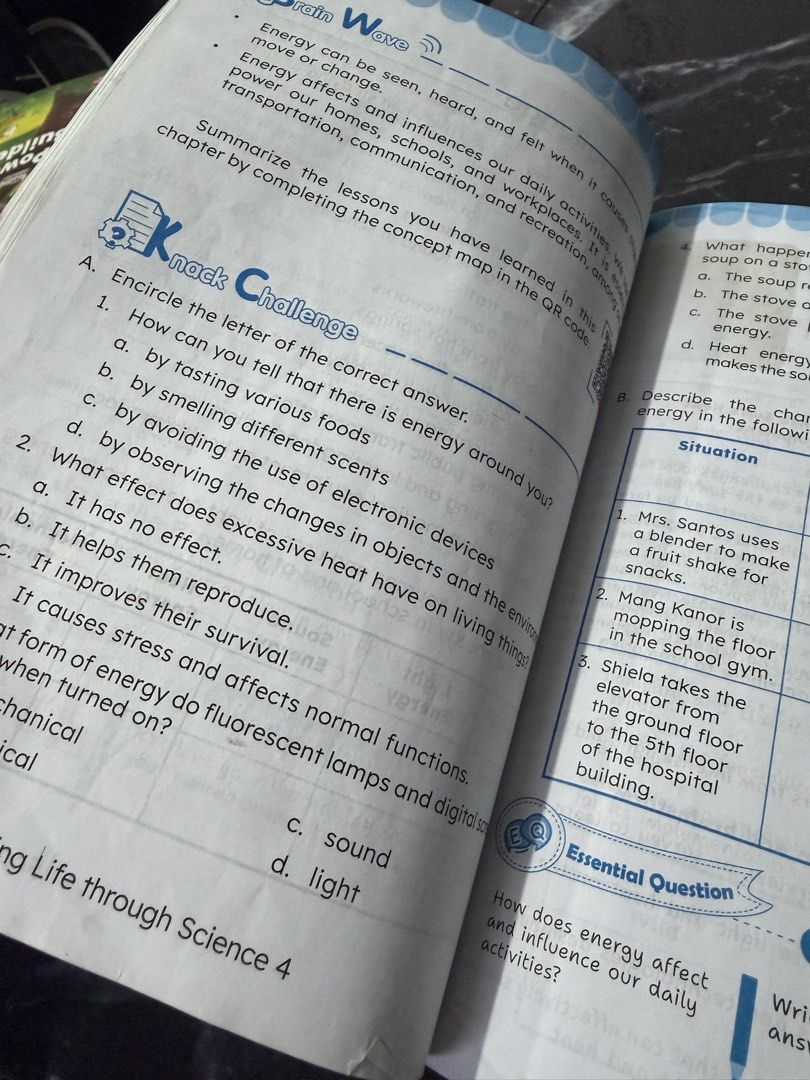 Science Grade 4 (Category: Textbooks) located in Imus. Submitted by honisp (Listing ID 1446452944, Image 3). Description: For Sale: Science Grade 5 Textbook 📘 Understanding Life Through Science – 3rd Edition Published by Phoenix Publishing House ✅ In good condition ✅ With normal signs of usage ✅ No answers written on the questionnaires.