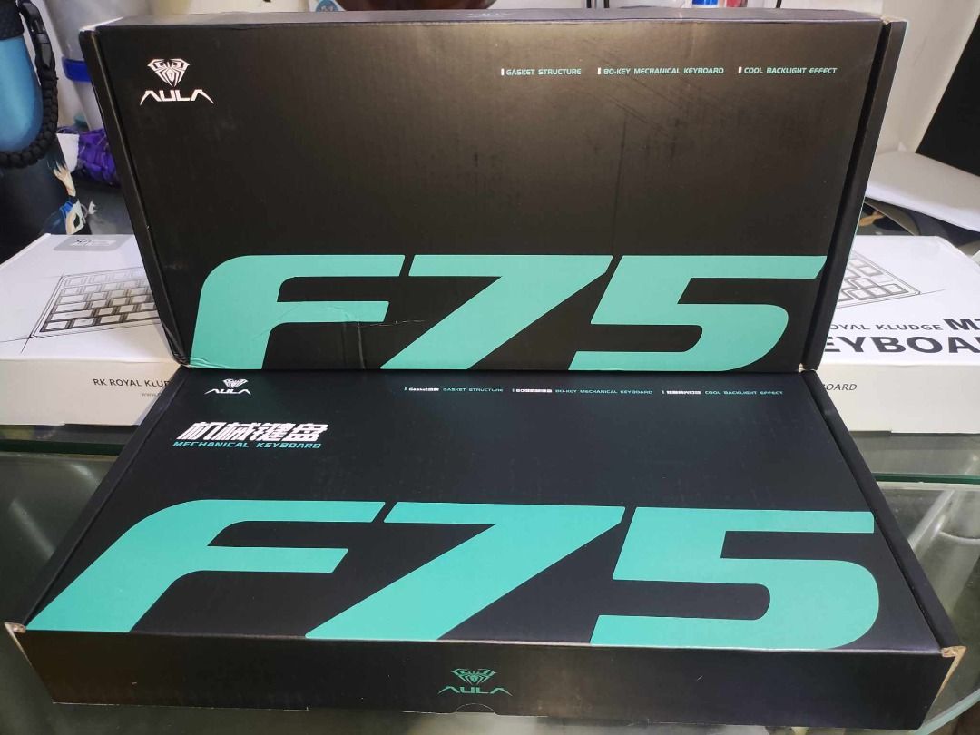 [SEALED] AULA F75 Mechanical Gaming Keyboard Trimode Wireless Wired Bluetooth (Category: Computer Keyboard) located in Imus. Submitted by dracox_21 (Listing ID 1446369216, Image 1). Description: Both colors available.