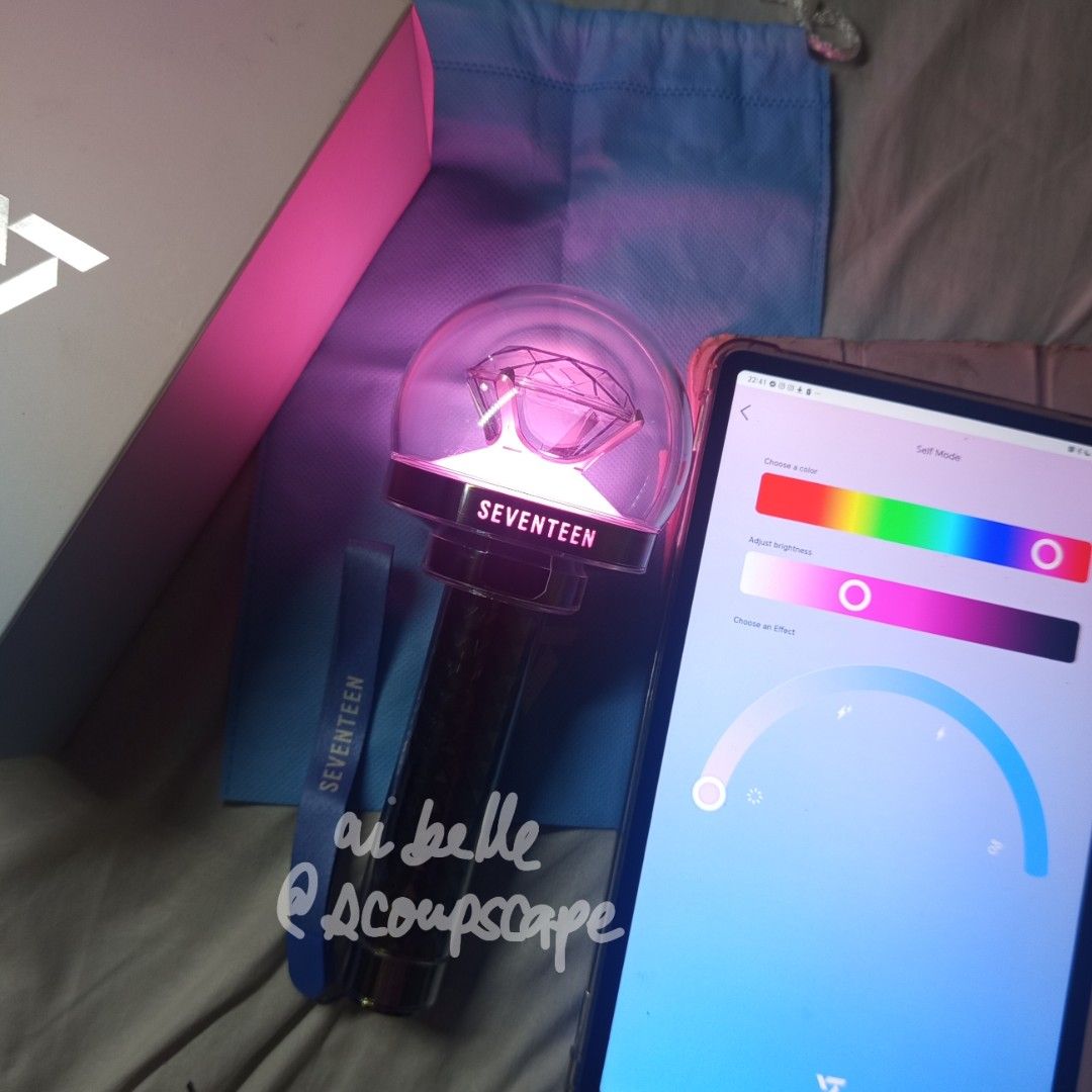 seventeen lightstick caratbong version 2 and version 3 (Category: K-Wave Merchandise) located in Mandaluyong City. Submitted by aymr_belle (Listing ID 1446515039, Image 3). Description: wts lfb ph carabong long dop — caratbong version 2 - ₱1500 - working and good condition (x sensi sa box) | used at follow and right here tour — caratbong version 3 - ₱1800 dop, ₱1500 payo or 1 week dop - working and good condition | used at right here only — prio 