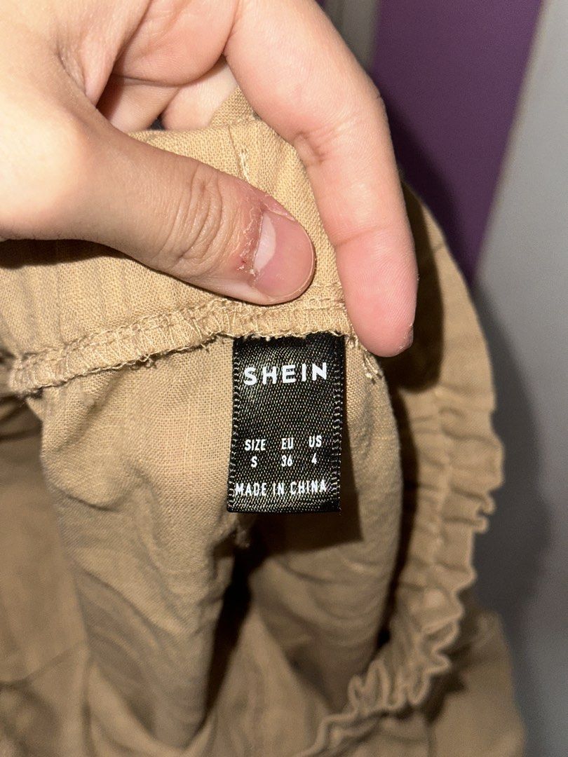 SHEIN Linen Waist Shorts (Category: Shorts) located in Quezon City. Submitted by jannaht (Listing ID 1446401463, Image 2). Description: PM if interested .