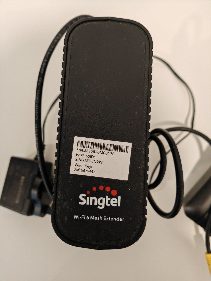 Singtel WiFi 6 Mesh Extender & Optical Network Router