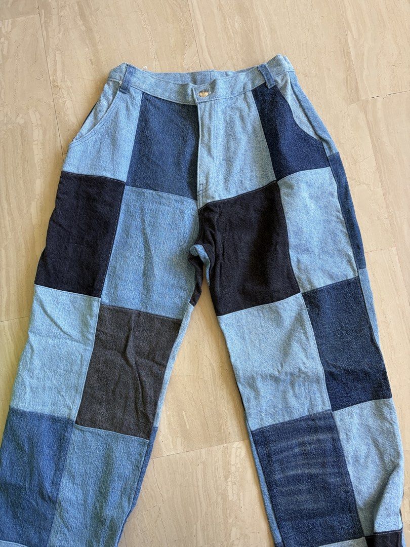 Size 39 Patchwork Jeans (Category: Jeans & Leggings) located in Singapore. Submitted by dan.jpg (Listing ID 1446366348, Image 3). Description: Fits 38-39 Brand new.