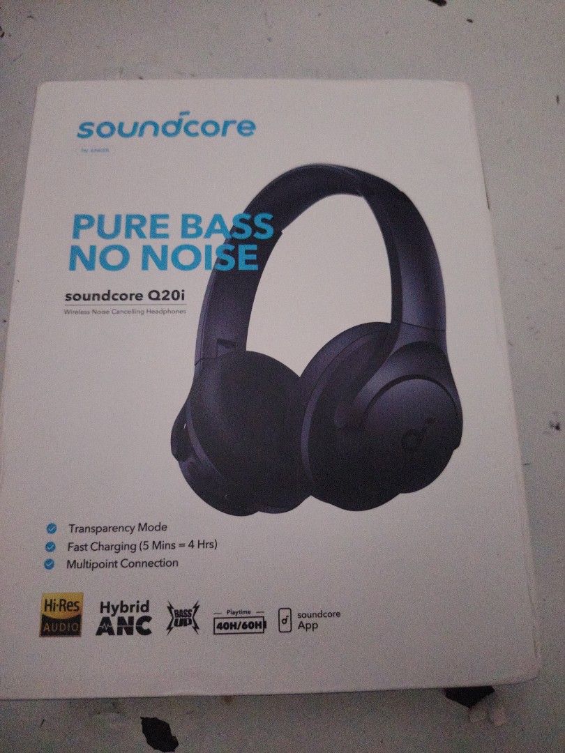 Soundcore Q20i blue (Category: Headphones & Headsets) located in Manila. Submitted by lovesagadgets (Listing ID 1446371484, Image 2). Description: Brandnew sealed.