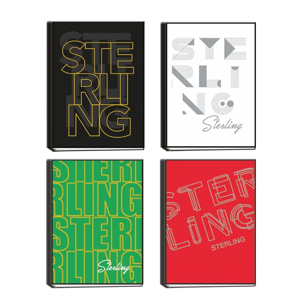 Sterling Fonts Clip Binder Notebook with 9 Refills (Category: Stationery & School Supplies) located in Makati City. Submitted by micmic804 (Listing ID 1446467522, Image 1). Description: - 1 PC Sterling Clip Ni det with 9 fillers - Unique and eye-catching designs - Designs include: black with yellow text, white with grey abstract text, red with grey outline text, and green with yellow text - Ideal for journaling - Extra refill by set of 5 also ava
