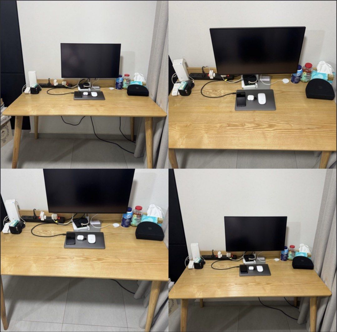 Study computer desk (MUST collect on 29.06.2026) (Category: Tables & Sets) located in Singapore. Submitted by davidnd (Listing ID 1446353025, Image 1). Description: MUST collect on 29.06.2026 - Sturdy wooden (oak) desk - 130-75-70 - Ideal for home office or study setup.