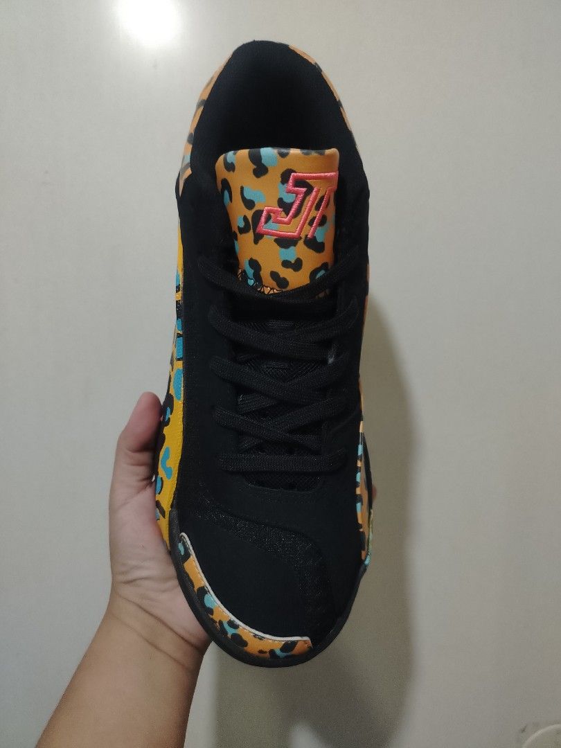 TATUM BASKETBALL SHOES (Category: Sneakers) located in Manila. Submitted by fashionshoev3 (Listing ID 1446488812, Image 2). Description: 🏀 Performance Basketball Shoes 🏀 Bold leopard print design | Black base with pink & aqua accents Built for play and everyday street style 📏 Size: Men US 9.5 | EUR 43 💰 Price: ₱1199.00 + Shipping fee 📦 Status: ONHAND | Ready to Ship / Deliver / Pick-up 🚚 Delivery: Lalamove ✈️ Shipping: Flash Express / J&T E