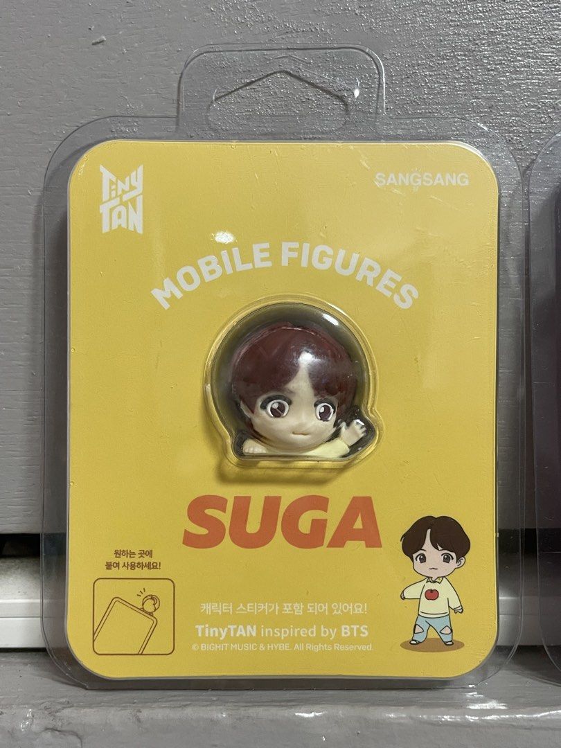 TinyTAN Mobile Figures BTS - Suga, RM, Jimin, Jin, J-Hope (Category: Other Mobile & Gadget Accessories) located in Manila. Submitted by vncgrln (Listing ID 1446367796, Image 3). Description: -ORIGINAL FROM KOREA - Set of 5 TinyTAN mobile figures - Includes Suga, RM, Jimin, Jin, and J-Hope - Collectible figures from SANGSANG - Brand new in original packaging - Ideal for BTS fans and collectors - Perfect for mobile, desk or shelf display.