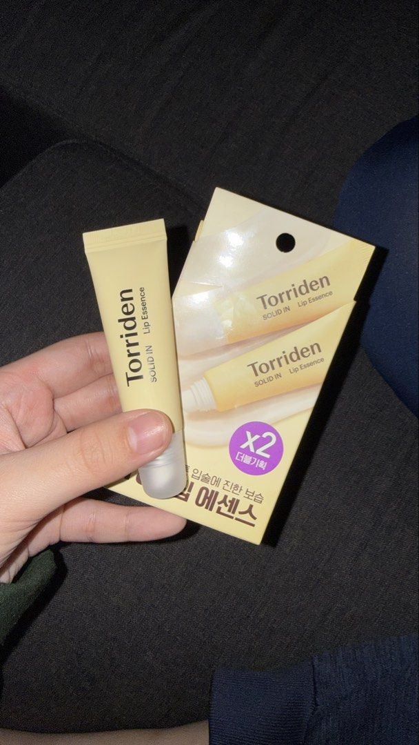 Torriden Solid In Lip Essence (Category: Makeup) located in Manila. Submitted by pheta (Listing ID 1446414485, Image 1). Description: - Got this from B1T1 in Olive Young 🫒 - Never been used RFS: Prefers other lip balm.