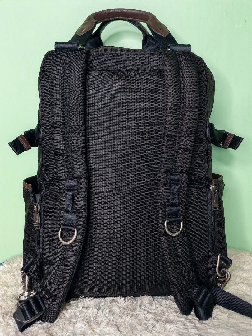 Tumi Alpha Bravo LeJeune (Category: Luxury Bags & Wallets) located in Iloilo. Submitted by blancroger_tumi (Listing ID 1446383096, Image 2). Description: - Tumi Le Jeune 2 Way Backpack - Durable Ballistic Nylon Material with Leather Accents - Multiple Interior and Exterior Pockets for Organization - Adjustable Straps for Maximum Comfort - Ideal for Travel, Work, or Daily Commute - Comes with Original Tumi Luggage Tag Attached - 2 Way Tote/Backpac