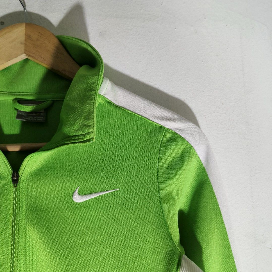 Vintage Y2K Nike Zip-Up Track Jacket (Category: Coats, Jackets and Outerwear) located in Antipolo. Submitted by soon2byours_ (Listing ID 1446495390, Image 2). Description: Dimensions (laid flat): ‎Pit to Pit: 18" ‎Length: 22½" ‎[Small on tag] ‎ ‎Flaws: multiple ink stains ‎Color Rate: 10/10 ‎Condition: ALMOST EXCELLENT ‎ ‎COLOR MAY VARY DUE TO LIGHTING!.