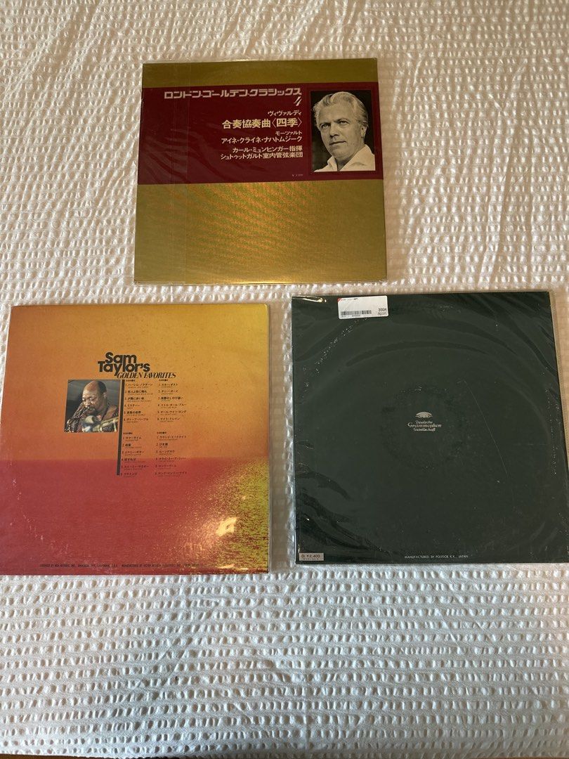 Vivaldi, Mozart, Sam Taylor Vinyl Records Bundle (Category: Vinyls) located in Manila. Submitted by el_decluttering (Listing ID 1446418349, Image 2). Description: 3 classic vinyl records 1000 per pc - Includes Vivaldi's "The Four Seasons" (conducted by Münchinger) - Features Mozart's "Serenades" - Also includes Sam Taylor's "Golden Favorites" - Perfect collection for any music enthusiast - Records are in their original sleeves Location: MAKATI.