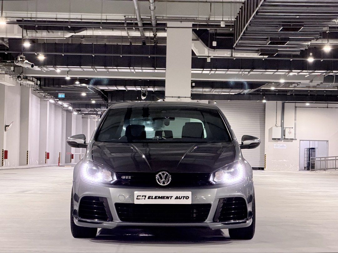 Volkswagen Golf GTI 2.0 DSG 5dr (A) (Category: Used Cars) located in Singapore. Submitted by s0d4.w4t3r (Listing ID 1446514677, Image 1). Description: Selling a Volkswagen Golf GTI MK6. Grey exterior with black rims and carbon fiber hood. Sporty look with a rear spoiler. Great for driving enthusiasts. Contact me for more details..