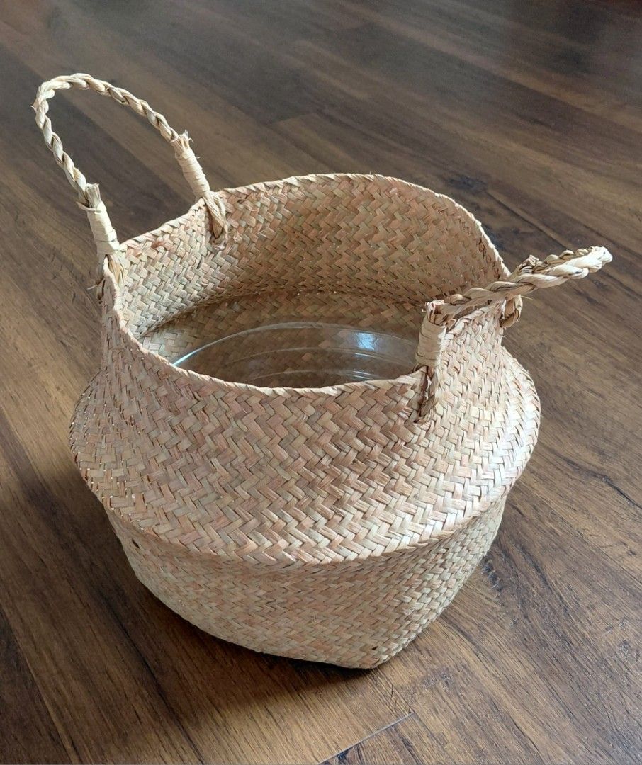 Woven Basket with Handles