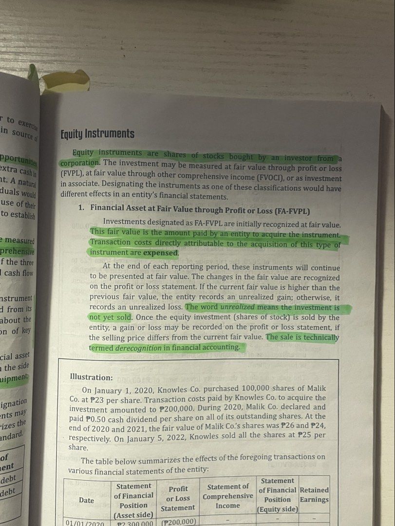 A Basic Approach to Financial Accounting User's Perspective Revised Edition (Category: Textbooks) located in Makati City. Submitted by greenerpasturesss (Listing ID 1446694080, Image 2). Description: - Revised edition financial accounting textbook - Covers equity instruments and other accounting concepts - Includes exercises and illustrations - Ideal for accounting students - Has pencil marks/highlights.