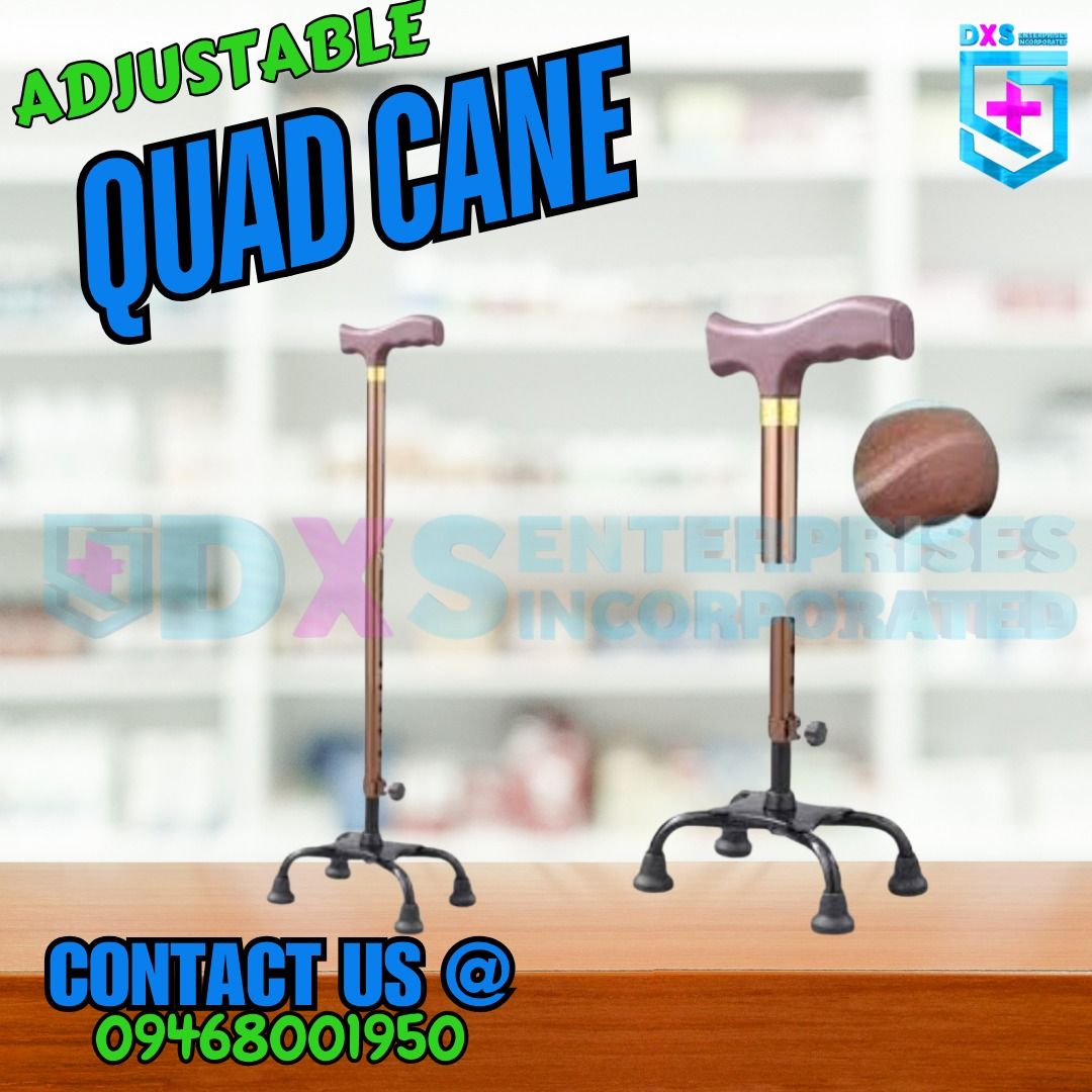 ADJUSTABLE QUAD CANE | TUNGKOD FOR ELDERS (Category: Medical Supplies & Tools) located in Quezon City. Submitted by zyra26 (Listing ID 1446550039, Image 1). Description: .