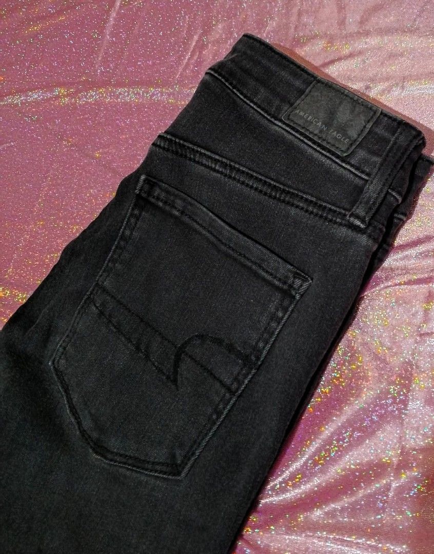 American Eagle Hi - Rise Jeggings (Category: Jeans) located in Cagayan de Oro. Submitted by cupkates83 (Listing ID 1446709525, Image 2). Description: American Eagle Hi - Rise Jegging Next Level Stretch Black Size : 2 ( 25 - 26 ) In very good condition Php 1200.