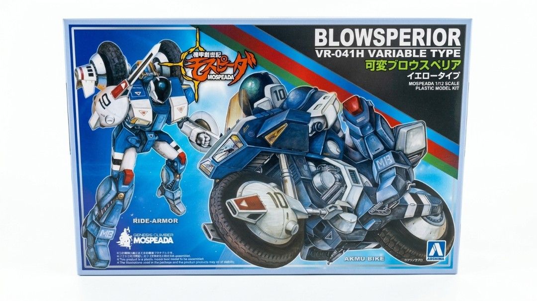 Aoshima MOSPEADA (Category: Toys & Games) located in Cheras. Submitted by harizazmiapandi (Listing ID 1446709243, Image 3). Description: Aoshima Mospeada Mospeada: SOLD Legioss: SOLD Blowsperrior: RM170 (new in sealed box).