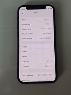 Apple iPhone 12 mini, 64GB, SIM locked