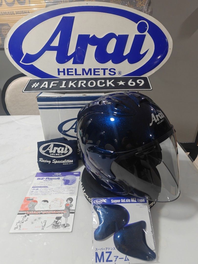 Arai SZ Ram4 Glass Blue, Motorcycles, Motorcycle Accessories on