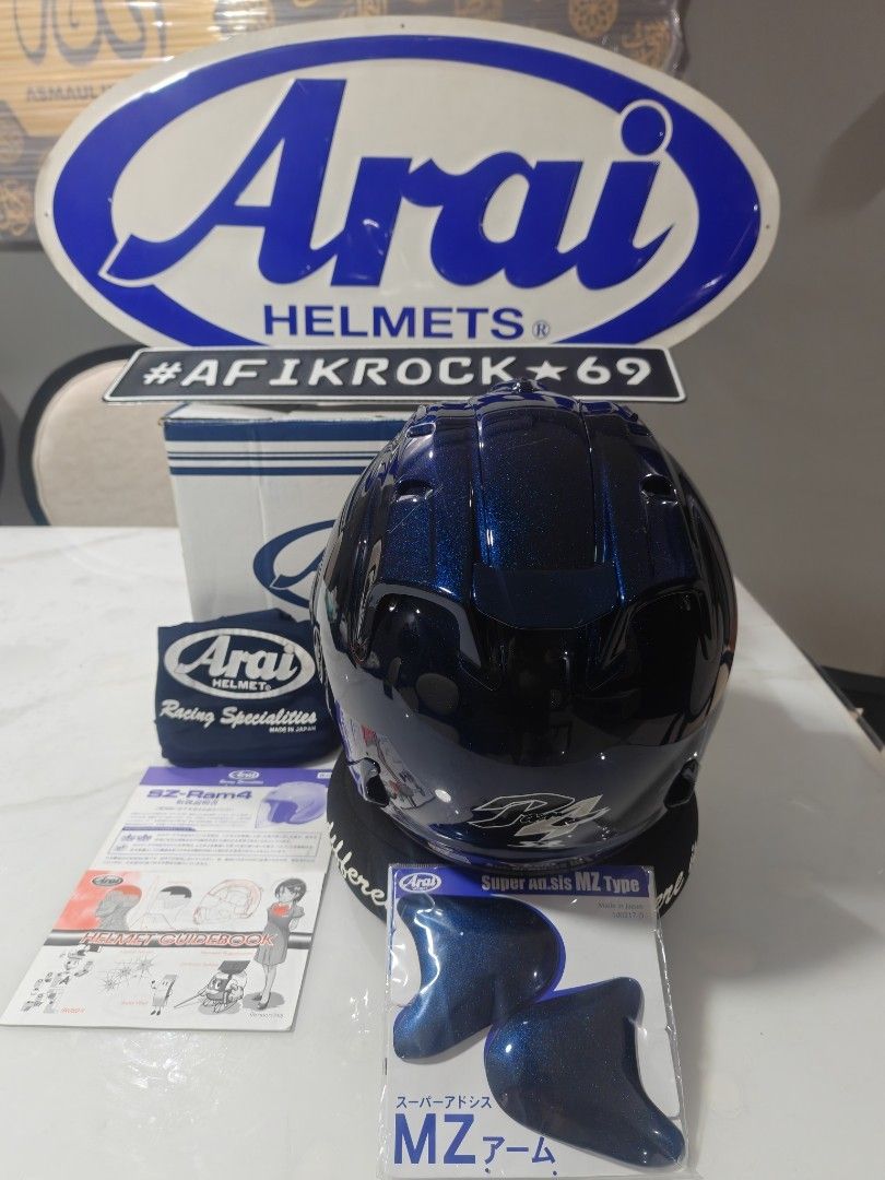Arai SZ Ram4 Glass Blue, Motorcycles, Motorcycle Accessories on