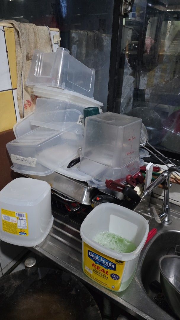 Assorted Kitchenware, Storage Bins, and Utensils496121536116828161