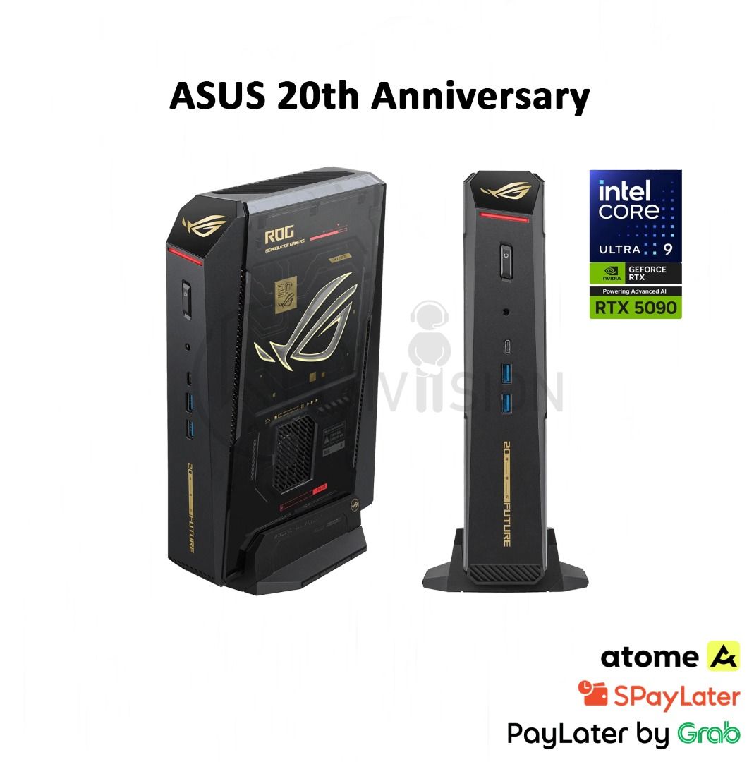 ASUS ROG NUC 16 Edition 20 Gaming Mini PC - Intel Core Ultra 9 290HX Plus / RTX 5090 Mobile GPU / 64GB DDR5 RAM / 2TB PCIe Gen5 SSD / 20th Anniversary 20 Years