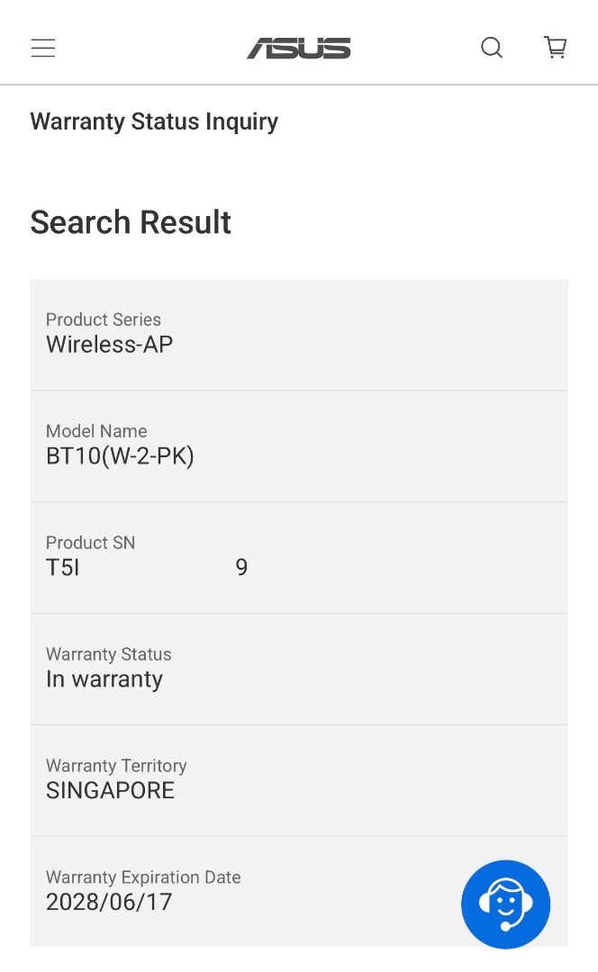 ASUS Wireless-AP BT10(W-2-PK) - In Warranty