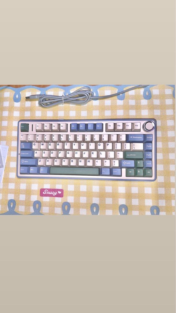 Sold❌AULA F75 Reaper Axis CedarGreen (Category: Computer Keyboard) located in Binmaley. Submitted by gwolfwardrobe (Listing ID 1446526297, Image 1). Description: - AULA F75 Mechanical Keyboard (Green) - Reaper Axis Switches - Purchased June 28 2026 -technically brandnew, inunbox lang for a sec and not really into its keycap profile :(( Complete inclusions! 📍Pangasinan.