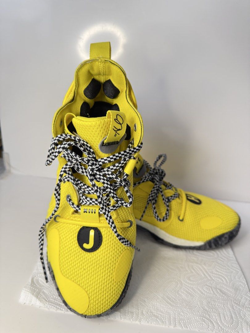 Authentic Adidas James Harden Vol.6 (Category: Sneakers) located in Pasig City. Submitted by coolnswish (Listing ID 1446608723, Image 1). Description: Authentic Adidas James Harden Vol.6 - size US 6.5 Men's| 24cm - used once only - actual pictures when worn (last 2 pics) - I like wearing men's basketball shoes for my volleyball games. - in excellent used condition .