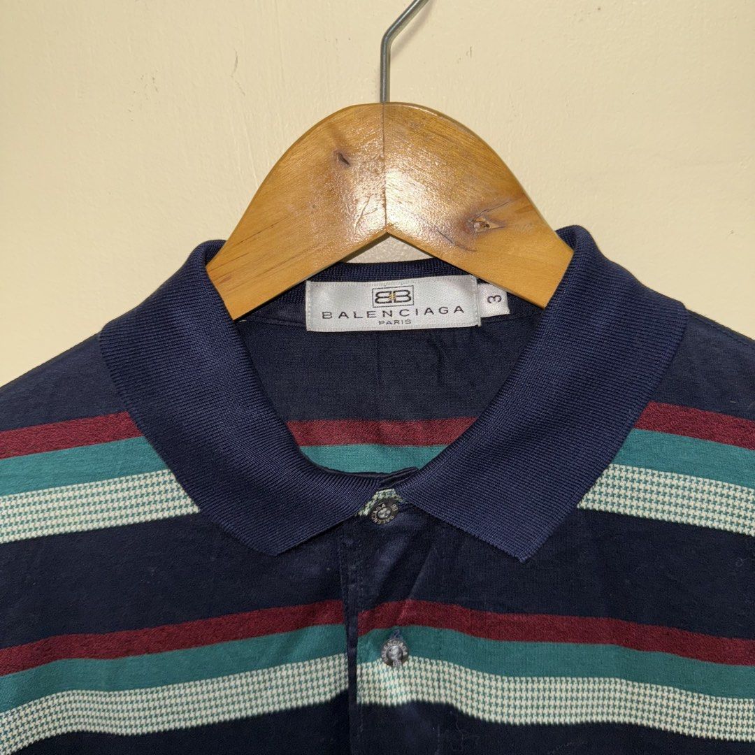 Balenciaga Longsleeves Shirt (Category: Tshirts & Polo Shirts ) located in Calasiao. Submitted by jafaith_man (Listing ID 1446640161, Image 3). Description: Balenciaga Longsleeves Shirt Size 3 or Medium frame Length 27 in. Width 19.5 in..