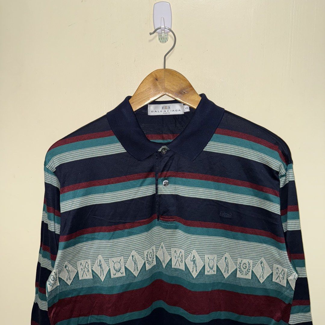 Balenciaga Longsleeves Shirt (Category: Tshirts & Polo Shirts ) located in Calasiao. Submitted by jafaith_man (Listing ID 1446640161, Image 2). Description: Balenciaga Longsleeves Shirt Size 3 or Medium frame Length 27 in. Width 19.5 in..