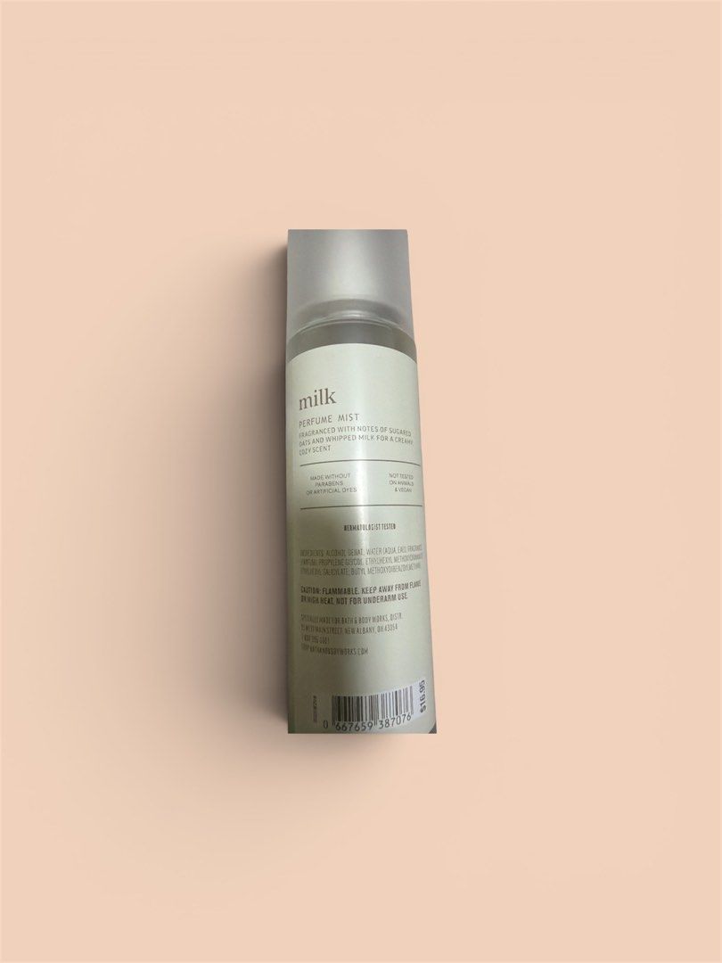 Bath & Body Works Milk Perfume Mist (Category: Fragrance & Deodorants) located in Quezon City. Submitted by mcva2 (Listing ID 1446671130, Image 2). Description: Brandnew, not my scent..