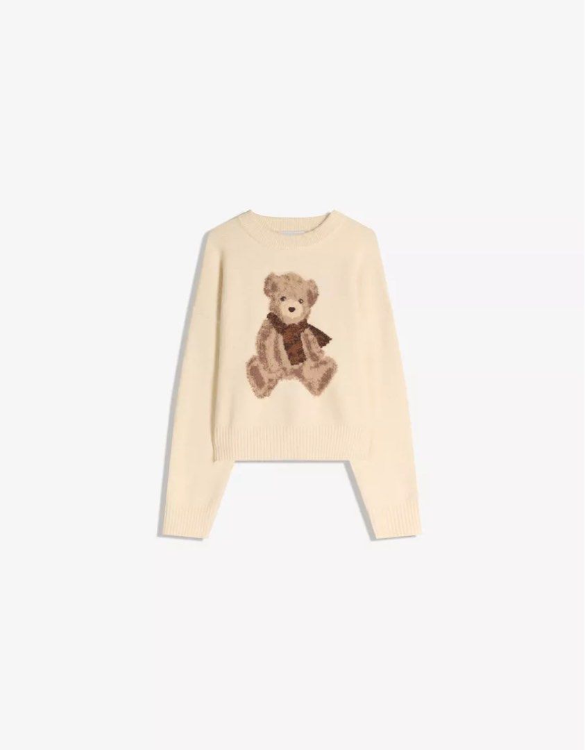 BERSHKA Sweater / Pullover (Category: Coats, Jackets and Outerwear) located in Baguio. Submitted by alwaysdeclutter1ng (Listing ID 1446634513, Image 1). Description: Used once during our hk trip Bought for 2k.