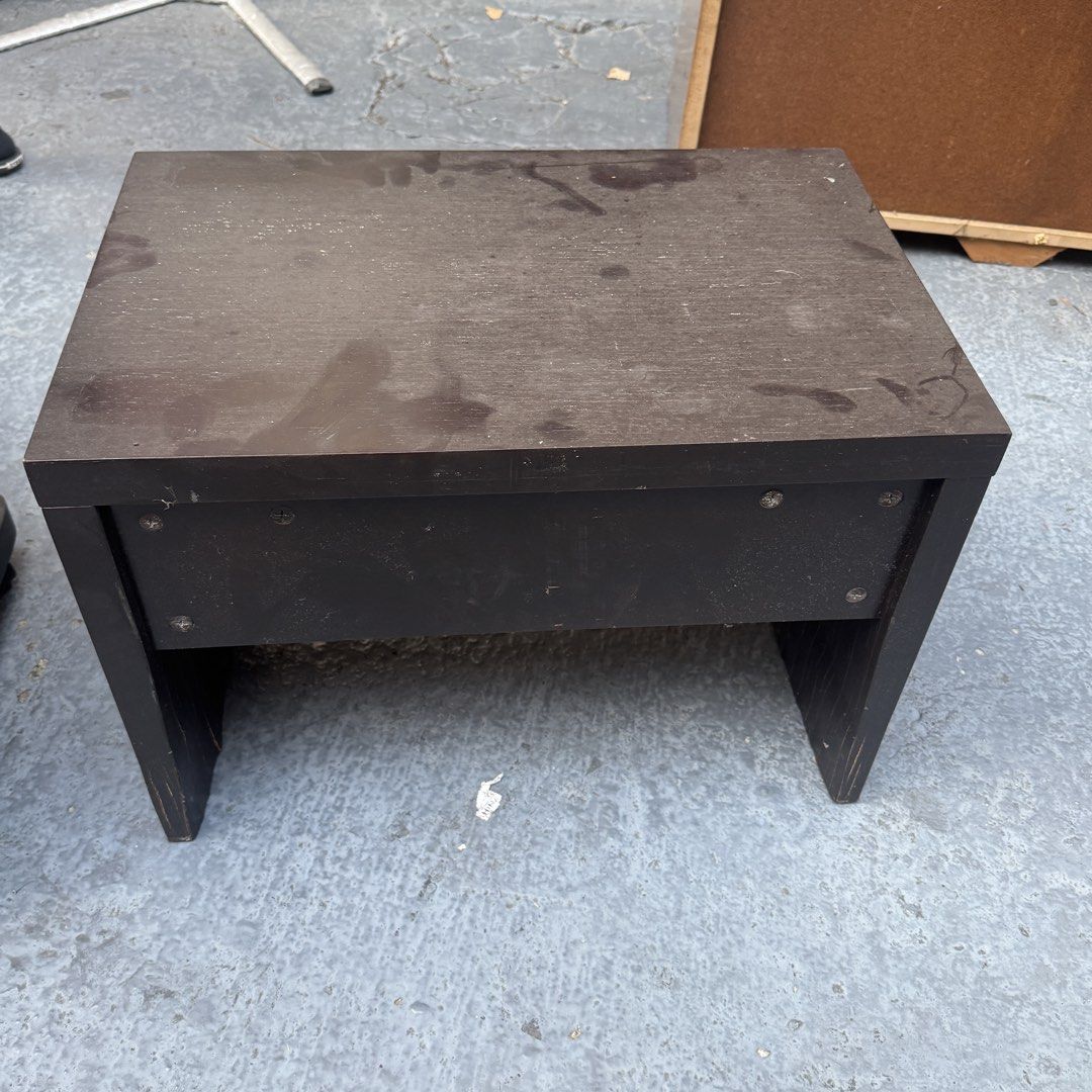 Black Bedside Table with Drawer (Category: Tables & Sets) located in Quezon City. Submitted by hokhokkk (Listing ID 1446615226, Image 2). Description: .