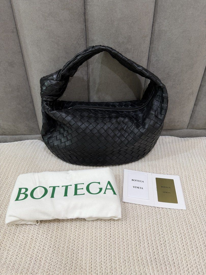 Bottega Veneta Jodie Small Black (Category: Luxury Bags & Wallets) located in Legazpi City. Submitted by thedressingroomrc (Listing ID 1446613330, Image 1). Description: Black SHW With dustbag & gold Certificate of Craft card Excellent condition✨ Minor hairline scratches on the hardware No major flaws.