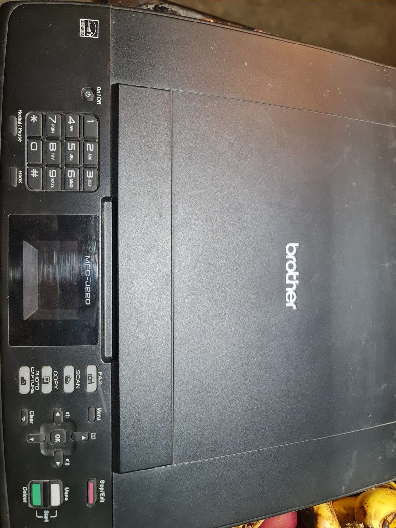 Brother MFC-J220 All-in-One Printer Scanner Copier Fax (Category: Printers, Scanners & Copiers) located in Angono. Submitted by zarisanchez0617 (Listing ID 1446671485, Image 3). Description: LAST PRICEE -Walang USB TO MDATA - Brother MFC-J220 All-in-One Printer - Functions: Print, Scan, Copy, Fax - Includes installed ink cartridges.