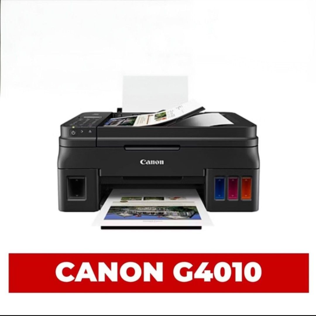 Canon G4010 All-in-One Ink Tank Printer (Category: Printers, Scanners & Copiers) located in Pasig City. Submitted by titopaolo (Listing ID 1446630265, Image 1). Description: ✅ ASKING PRICE = P7,000.00 ✅ LOCATION = Available in Tarlac City on weekends or around Ortigas area in Pasig from Mondays to Fridays. We can agree on a mutually convenient meetup time and location in Tarlac City or Ortigas. ✅ PAYMENT OPTIONS = GCash, Maya, BDO, BPI ✅ DESCRIPT