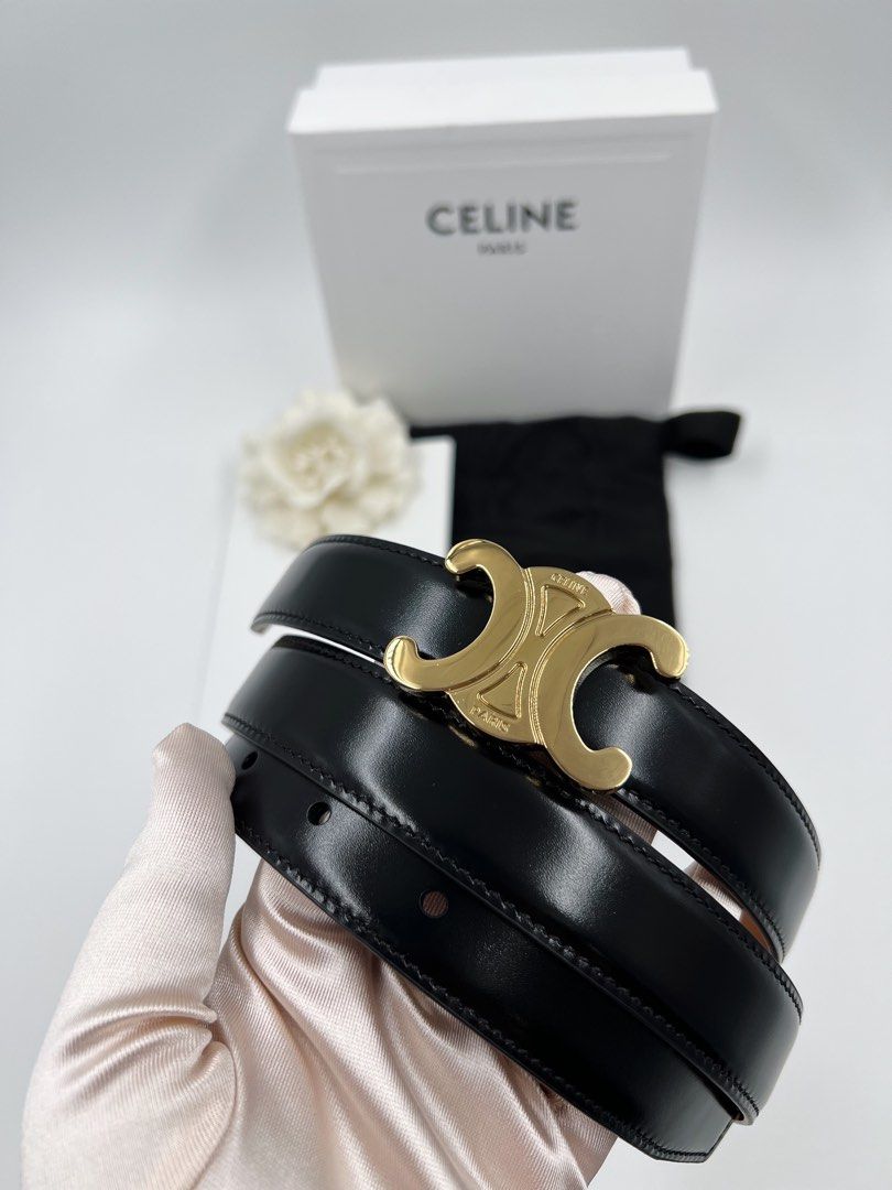 ⚜️Celine Reversible Belt - Tan/Black (Category: Luxury Accessories) located in Makati City. Submitted by 90sangel (Listing ID 1446441573, Image 3). Description: •Item: Celine Reversible belt ⚜️ •Size: 70-110cm available •Condition: Excellent! no hidden issue *Includes box dustbag and celine envelope / paperbag .