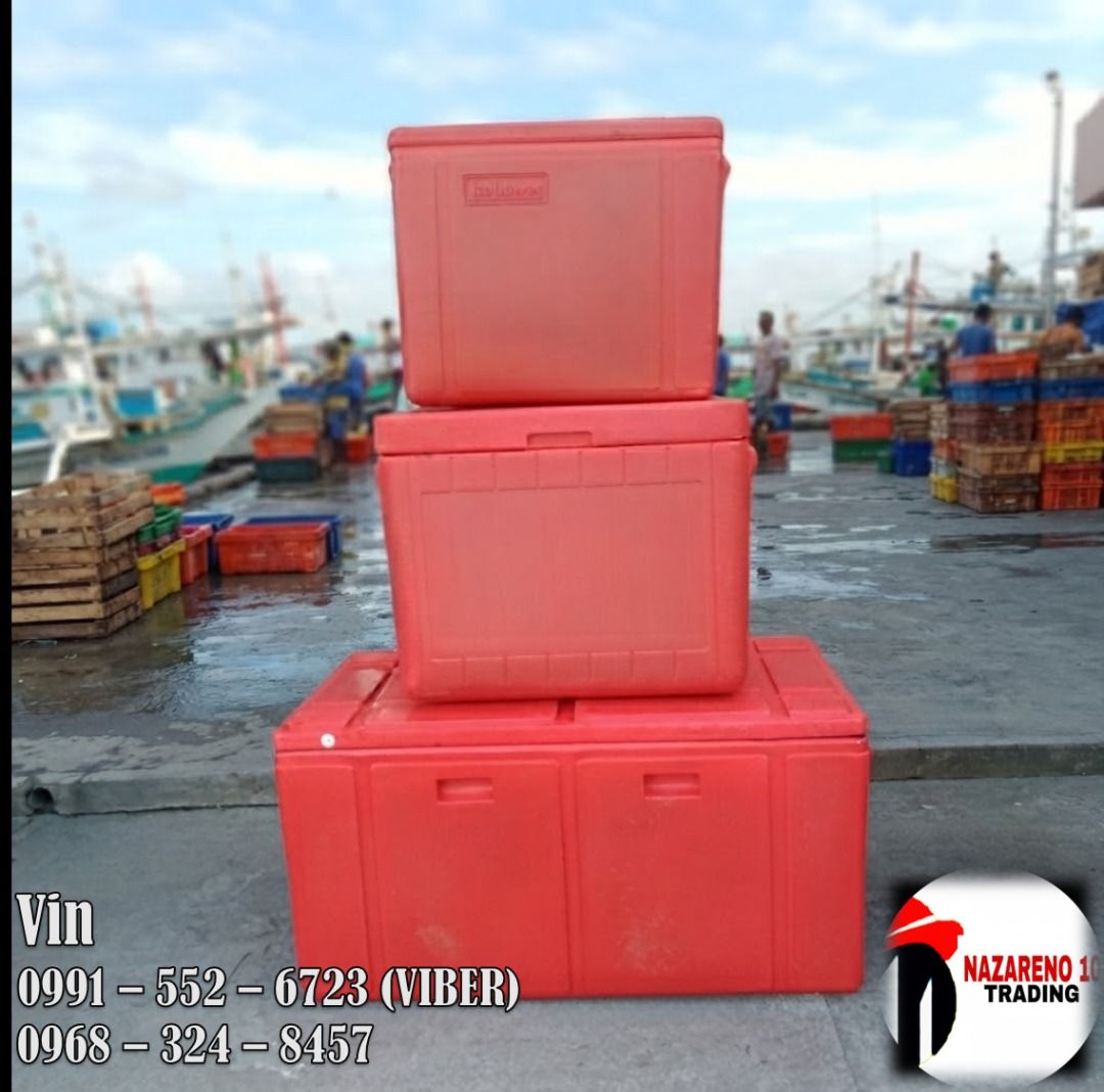 cooler box 70 liters (Category: Storage Boxes & Baskets) located in Bacoor. Submitted by zx400rr (Listing ID 1446588950, Image 1). Description: COOLER BOX Material: Inside:Foamed-in-place polyurethane foam insulation Outside: Doublewall molded medium density polyethylene with UV stabilizer 70 liters 59L x 42W x 48H cm For inquiries: 0991 552 6723 0968 324 8457 0933 855 9510 0956 702 8557 Landlline: Pldt 046 416-39-20 Pin location: Nazareno 10 Tra