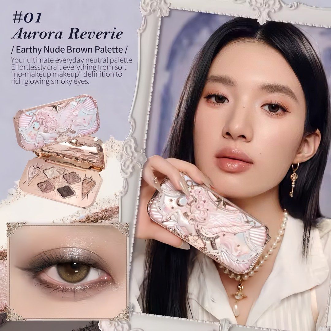 Flower Knows Knight Unicorn Eyeshadow Palette (Category: Makeup) located in Quezon City. Submitted by beaxcoreene. (Listing ID 1446656411, Image 3). Description: Shade : #0 1 Aurora Reverie MOD: Lalamove / JNT MOP: Gcash Location: Quezon City, North Caloocan - 100% authentic flower knows - brand new and sealed - never been used/swatched - price is fixed! - pm me for more details and pics.