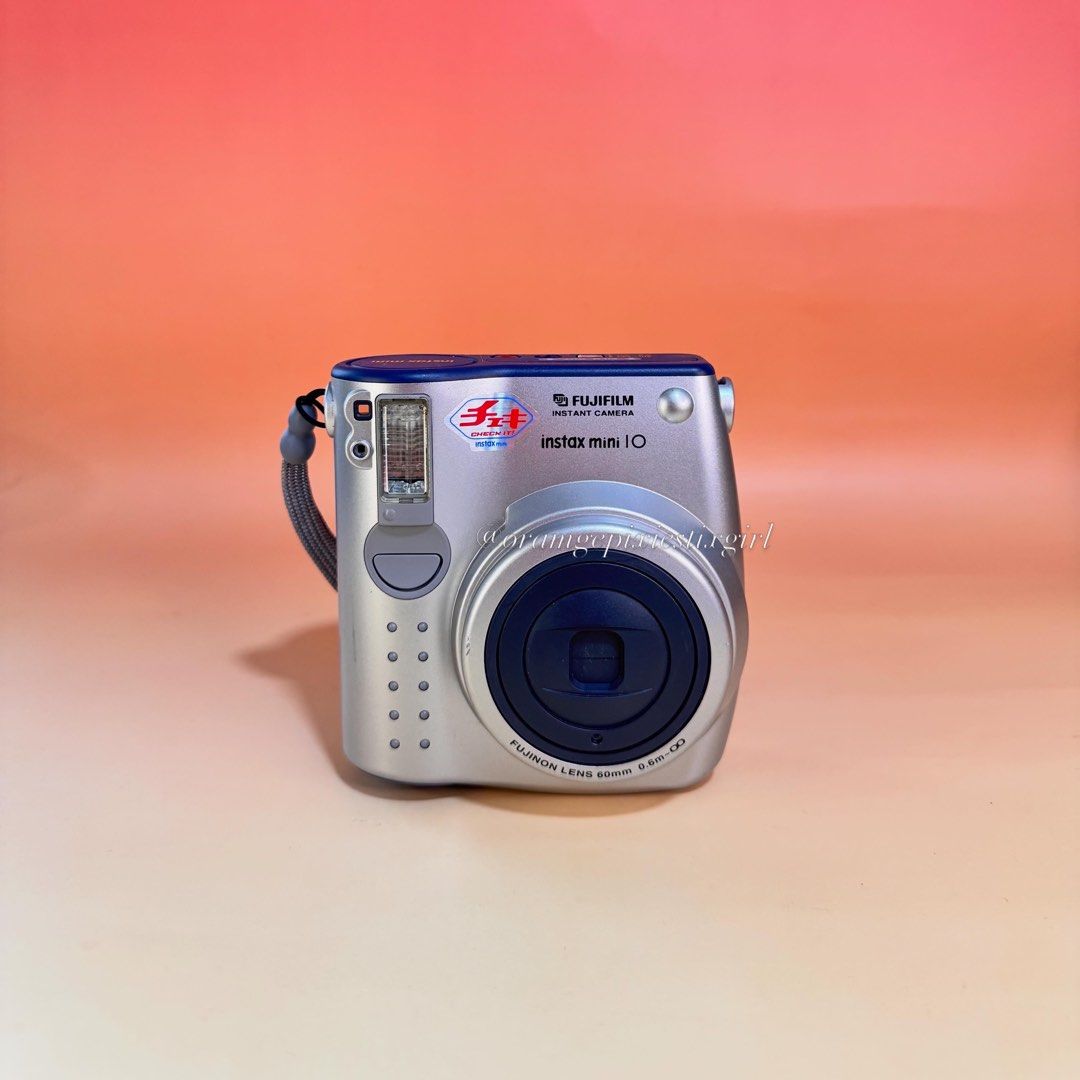 Fujifilm Instax Mini 10 Instant Camera (Category: Cameras) located in Bulacan. Submitted by orangepixiestixgirl (Listing ID 1446717009, Image 1). Description: ‼️message me on ig, @orangepixiestixgirl for inquiries and transactions‼️ ‼️CAN’T REPLY HERE‼️ Fujifilm Instax Mini 10 Instant Camera —This camera has an automatic electronic flash and a programmed electronic shutter. —Flash and Zoom working. —Uses 2pcs CR123A battery —Uses Fujifilm Instax 