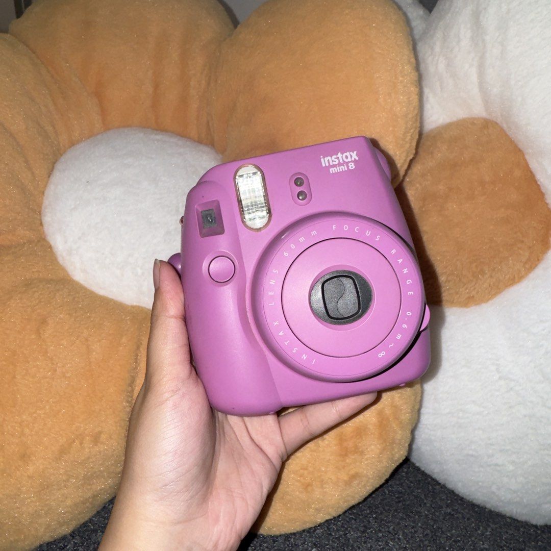Fujifilm Instax Mini 8 Purple Instant Camera (Category: Cameras) located in Paranaque City. Submitted by c.c_preloved (Listing ID 1446646168, Image 1). Description: Dont know if still working FOR SALE AS IS - Fujifilm Instax Mini 8 Camera - Color: Purple - Includes: Wrist strap.