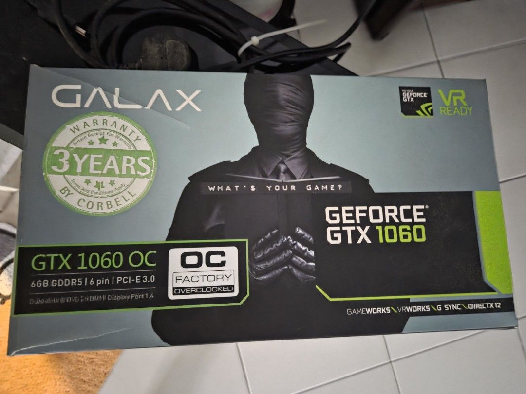 Galax GeForce GTX 1060 OC 6GB GDDR5 Graphics Card