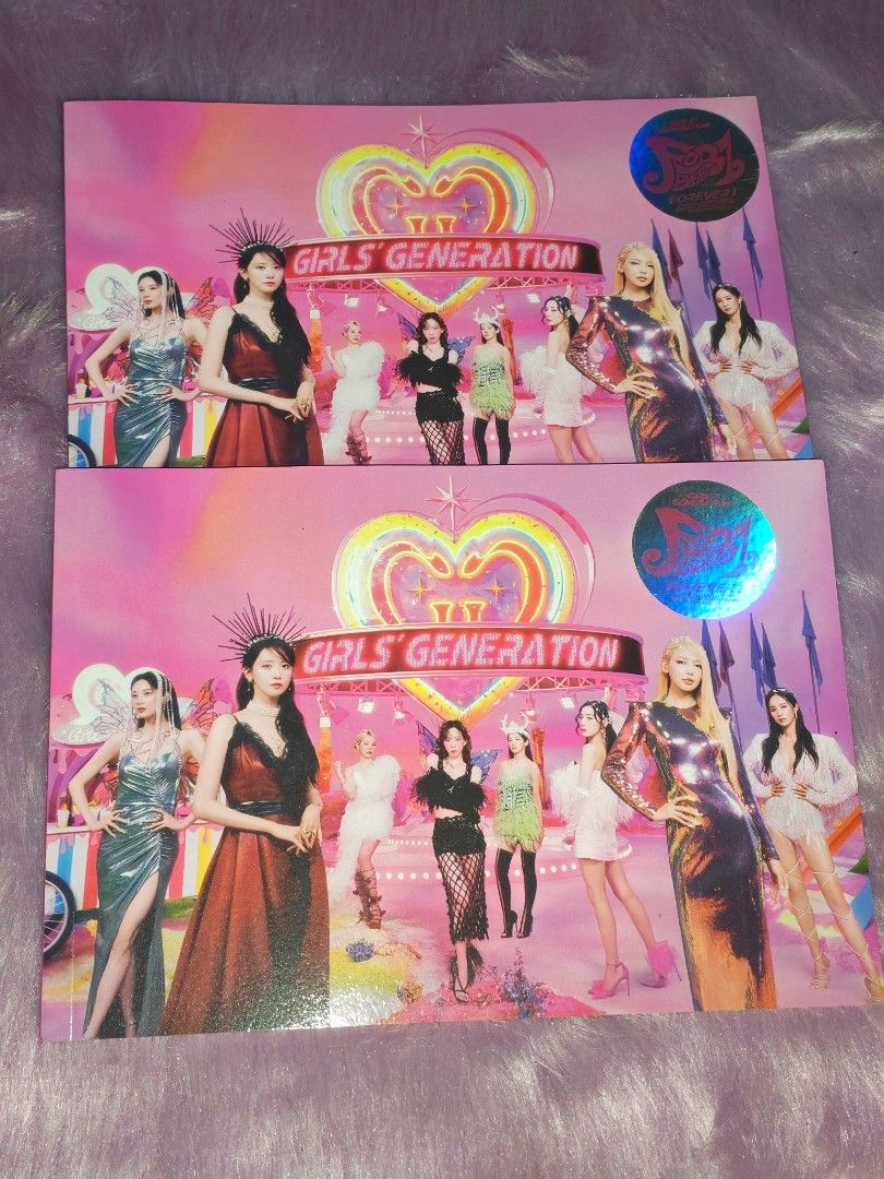 Girls' Generation (Category: CDs & DVDs) located in Manila. Submitted by lynsie0910 (Listing ID 1446671636, Image 1). Description: [ONHAND] Girls Generation FOREVER 1 unsealed album no pc 150ea+pf +sf Minimum of 500php Snsd order with free Taeyeon - The tense confetti in manila❤️ Mop:gcash Mod: j&t /lalamove.